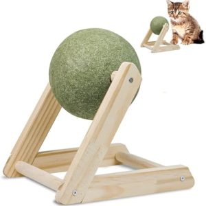 Catnip Balls Catnip Toys For Cats Cat Nip For Cats Safe Healthy Cat Nip Toys Giant Catnip Ball With Holder Cat Toys For Indoor Cats