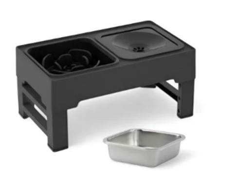 Dog Double Bowls Stainless Stand Adjustable Height Pets Feeding Dish Bowl Big Dog Elevated Food Water Feeders For Dogs Pet Products - Image 9