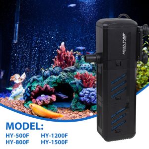 4 In 1 Aquarium Fish Tank Filter Water Internal Purifier Filter Oxygen Wave
